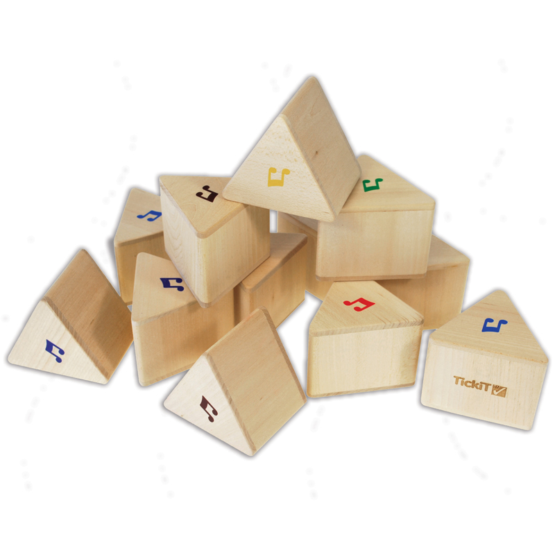 Ensemble de prismes sonores en bois - Tickit